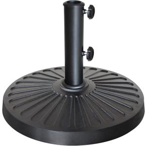 EliteShade USA Umbrella Base Stand Market Patio Outdoor Heavy Duty Umbrella Holder with Concave Radial Pattern,Black