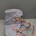 LOVEVOOK Diaper Bag Tote with Pacifier Case and Changing Pad, Large Capacity Mommy Bag for Hospital and Weekender Travel, Functional Baby Bags Newborn Baby Essential (Gray-pink Strap)