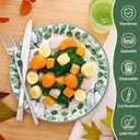 Homlouue 200 PCS Fall Paper Plates and Napkins Blue Pumpkin Plates, Thanksgiving Plate Disposable for Fall Theme Party Harvest Thanksgiving Decoration,Watercolor Pumpkin Paper Plate Serve 50 Guest