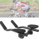 Bike Aero Bar, Aluminum Alloy Aero Bars for Road Mountain Bike, Bicycle Racing TT Handlebar Clip on Armrest Bar, Relaxation HandleTriathlon Handkebars