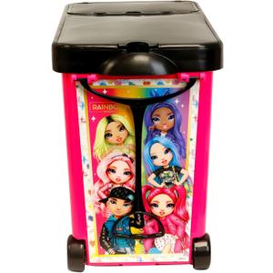 Tara Toys MGA Rainbow High Wheeled Doll Storage & Carrying Case - A Fashionable Haven to Keep Dolls Neat Stylish - Organized for Kids Ages 3+ Elevate The Fun and Orderliness of Playtime