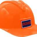 Nicky Bigs Novelties Engineer Construction Hard Hat Adjustable Plastic Costume Helmet for Kids Adults Pink Yellow Orange Road Worker Dress Up Accessory for Halloween, Theme Parties, Photo Booths