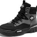 Men's Ankle Hiking Boots - Waterproof Casual Walking Boots - Lightweight outdoor Boots for Men (11 Women/9.5 Men, Grey)