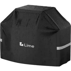 Lime Grill Cover - 58 Inch Heavy Duty BBQ Grill Cover for Outdoor Grill, Waterproof, UV, Fade & Tear Resistant, Gas Grill Cover for Weber Charbroil Genesis Nexgrill and More