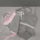 3 Pieces Reusable Dog Diapers Female Dog Period Diapers Washable Puppy Sanitary Panties with Adjustable Suspender Pet Underwear Jumpsuits for Female Doggy Doggie Puppy(S)