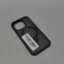 Magnetic Compatible with iPhone 16 Pro Case with Stand [Military Grade Drop Tested][Compatible with Magnet] Ring Translucent Slim Hard Back Soft Edge, Black