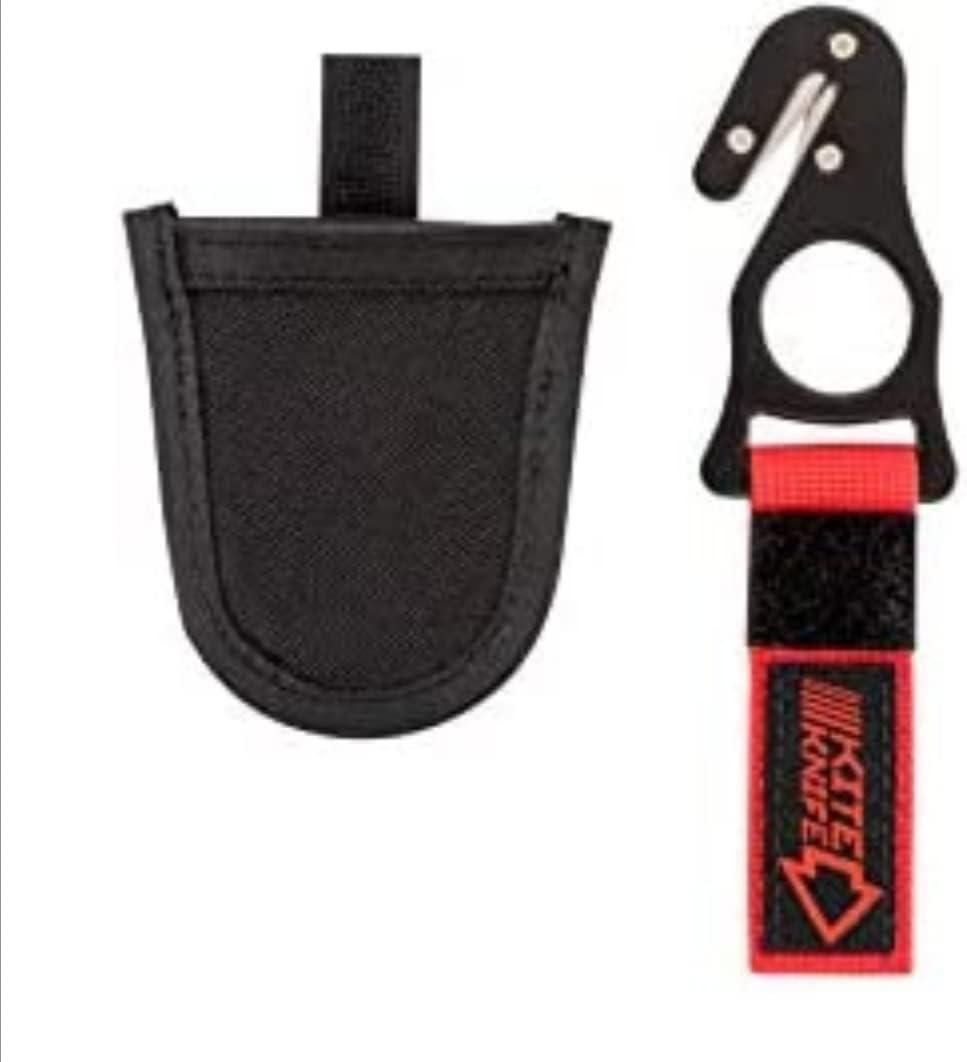 Harnesses Kite Hook Safety-Knives Paragliding Skydiving with Pocket 2020 Red/Black sk16
