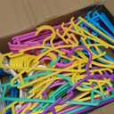 GoodtoU Baby Hangers - 100 Pack Plastic Toddler & Infant Nursery Hangers for Small Baby Clothes