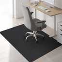 Sycoodeal Chair Mat,Office Chair Mat for Hardwood and Tile Floor, Heavy Duty Floor Protector for Rolling Chairs,Non-Slip,Computer Mat for Home Office 36" x 48"(Black)