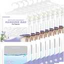 CANAGER Hanging Moisture Absorber, Flax Fragrance Moistureproof Desiccant Hanging BagDehumidifier Bag (8 packs) Hanging Closet Dehumidifier Bags, Moisture Absorb 12.5 oz (Blue)