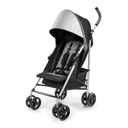 Summer Infant 3Dlite ST Convenience Stroller, Black & Gray - Lightweight Stroller with Steel Frame, Large Seat Area, Multi-Position Recline, Storage Basket - for Travel and More (Gray/Black)