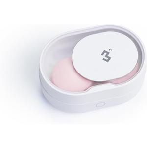 Soft Contact Lens Cleaner with Advanced Electrophoresis Technology, ReO2 Mini Pro, with Mirror and Tweezer (White)