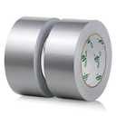 2 Pack Duct Tape Heavy Duty,9 Mil Thickness,2 Inches x 30 Yards,Strong Industrial Strength,Flexible,No Residue,Waterproof and Tear by Hand,Multi-Use for Indoor & Outdoor Repairs (Silver)