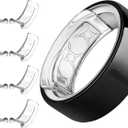 YWXTW [Invisible Grips for Oura Ring Size Adjuster, Waterproof Adhesive Guard Compatible with Samsung/Ultrahuman Ring, Thinner Sizers for Smart Ring, 8 Pack (Medium, Transparency)