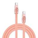 chubbycable Chubby 2.0 USB C 240W Fast Charging Cable Silicone Soft Durable USB C Cable Extra Thick Charger Cord Compatible with iPhone 17-15 Series iPad, Pink+Pink, Type-C to Type-C, 8.2FT