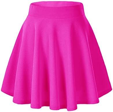 Afibi Casual Mini Stretch Waist Flared Plain Pleated Skater Skirt Size XL