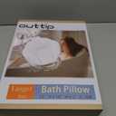 Luxury Oversized Bath Tub Pillow Fits All Bathtubs, Secure Support for Head,Neck,and Back Rest,Relaxing Spa Gifts for Women,Extra Thick & Soft,Anti-Slip Suction Cups,Washable