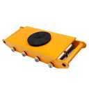 Machinery Mover 12T 26400LB Capacity Machinery Skate 8 Wheels Dolly Skate Roller with 360 Degree Rotation Cap for Warehouse Workshop Factory, Yellow