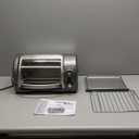 Hamilton Beach Easy Reach 4-Slice Countertop Toaster Oven With Roll-Top Door, 1200 Watts, Fits 9 Pizza, 3 Cooking Functions for Bake, Broil and Toast, Silver (31344DA)