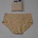 Molasus Women's Cotton Underwear High Waisted Full Coverage Ladies Panties (Regular & Plus Size) (Large, Nude-5pack)