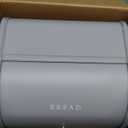 FINESSY Modern Metal Bread Box for Kitchen Countertop, Farmhouse Homemade Loaf Bread Storage Bin Holder for Kitchen Counters Organizer, Airtight Roll Top Sourdough Corner Breadbox Container Keeper