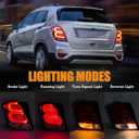 LH LED Tail Light With Bulb Harness Assembly Compatible With 2017-2022 Chevy Trax Rear Lamp Left Driver Side Replacement GM2800298 42750549