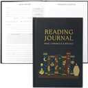 ZICOTO Beautiful Reading Journal for Book Lovers - Sturdy Hard Cover Journal Makes a Great Gift for Readers - The Perfect Tracker with Reading Log & Review Pages For Keeping Notes on Your Favorite Books