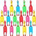 Sratte 16 Pack Screaming Chicken Toys Bulk Large Rubber Squeaking Chicken Toys for Pet Chew Gifts Prank Novelty Toy(12 Inch,Colorful)