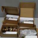 Asidrama 4 Pack Antique Brass Privacy Door Knobs with Lock, Vintage Door Handles with Antique Brass Door Knobs Interior for Bedroom or Bathroom, Heavy Duty Door Lever for Left Right Sided Doors