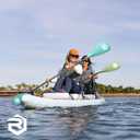 rillrun SUP Paddle - Paddle Board Paddle 4 Piece Stand Up Paddleboard Paddles Lightweight Floating Kayak Paddle - Light Blue - Light Green - Lake Green
