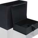 RUIFYRAY Large Black Luxury Magnetic Gift Box with Lid, Ribbons and Gift Bag, 12.2x8.7x4 Inches, Great for Christmas, New Year, Wedding, Birthdays, Man
