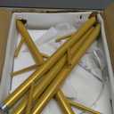 Durmmur Heavy Duty Coat Rack with Natural Marble Base, Freestanding Metal Coat Stand with 8 Hooks, Modern Stable Coat Hanger Tree for Bags, Jacket, Clothes, and Hats, Gold Metal