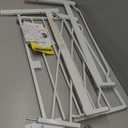 Regalo Safety 29-38.5" Baby Gate for Doorways & Bottom of Stairs, Pressure Mounted Baby Gate with Door for Babies, Toddlers & Pets, Tested & Safe for 30 Years, American Designed, American Owned, White