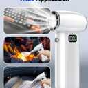 Super Power Compressed Air Duster with LED Display, Cordless Cordless Air Duster Rechargeable, 5 Speeds Mini Leaf Blower, Dust Blower Cleaning Kit for Computer, Keyboard, Outdoor and Car