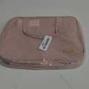 NISHEL Travel Toiletry Bag for women, Portable Hanging Organizer for Travel-Sized Shampoo, Conditioner, Brushes Set, makeup Accessories, Medium Size, Pink (Medium, Pink)