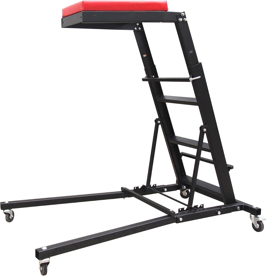 Top Automotive Creeper, 440LBS Capacity Foldable Creeper with Adjustable Height from 42.5" to 64.8", Foldable Creeper for Engine Repair