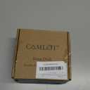 Camlot cacia Wooden Soap Dish with Self Draining, Funny and Modern Multi Shape Design, Soap Holder for Sink Countertop, Shower & Bathroom Soap Tray (Tree Ring-3.94"x3.94"x0.86")