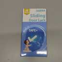 Sliding Door Lock for Kids Safety: 4 Pack Window Locks Child Proof Slide Glass Door Locks, Baby Proofing Closet Cabinet Patio Security Bar, No Drill Toddler Childproof Slider Door Window Stop