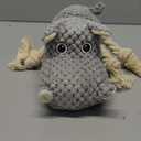 Walmart Pet Plush Toy Chewing Squeaky Toys Plush Hippo Shape Cotton Rope Knot for Puppy