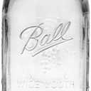 Ball Mason Wide Mouth Jars with Lids and Bands, Set of 4, Two 32oz + Two 16oz Jars (Bundle Pack)