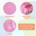 Nanaki Adjustable Shower Caps for Dogs Ears Dog Ear Covers for Bath, Shower Cap Reusable Waterproof Ear Covers for Dogs, Dog Ear Protection for Bath Dog Bath Ear Protection Bathing Grooming Swimming, Pink