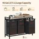 Heybly Laundry Hampers, 3 × 15 Gal (171 L) Laundry Basket with Large Desktop Sorter for Laundry Room organization, Bathroom and Dorm Laundry Bags on Storage Shelf Greige HLH003SG