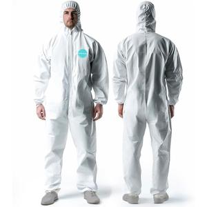 Hazmat Suits, Heavy Duty Full Body Disposable Paint Suits, Coveralls with Hood, Elastic Wrists & Ankles (XX-Large)