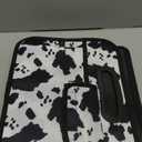 Femuar Car Trunk Organizer, Cow Print, Vintage Style, 52L Capacity, 4 Compartments, Waterproof, Non-Slip, Collapsible, 22.5"D x 18"W x 10.8"H