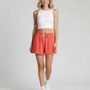 Real Essentials 3 Pack: Womens Ultra-Soft Athletic Lounge Casual Sweat Shorts with Pockets (S)