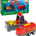 BRIO World 33213 - Remote Control Train Set | Wooden Toy for Kids | Enhances Logical Thinking | Compatible Railway Toys | Ideal for Ages 3 and Up