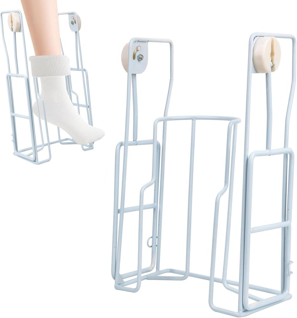 Compression Sock Aid Device for Seniors, Stocking Donner for Compression Socks, Device to Help Put on Socks for Calves Less Than 15 inches, Compression Sock Assistant Device no Bending