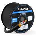 Tisino Bulk XLR Cable, Microphone Cable DMX Cable, 24 AWG Pure Copper, OFC, Flexible, Spiral Braided Shielding for DJ Studio, Live Stage for Hookup/Extension- 250 Feet