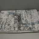 Washable Rug 5x7 Area Rugs for Living Room: Modern Abstract Neutral Soft Carpet for Bedroom Dining Room Under Kitchen Table Home Office Decor - Grey Blue