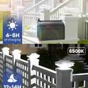 8 Pack Solar Post Cap Lights - for Solid 4x4 Wood Fence & Deck Posts - High Brightness Waterproof Outdoor Solar Lights (White)